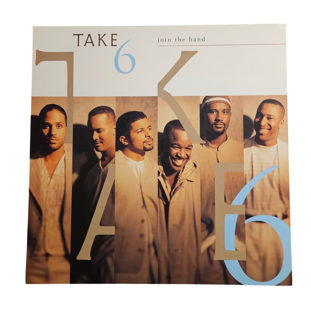Take 6 Join The Band 12x12 Double Sided Album Flat Promo Poster 1994‎ Funk Soul